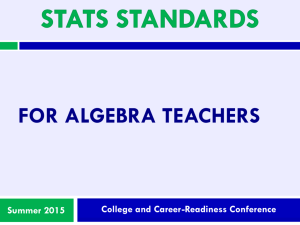 S-108 Statistics in High School Algebra Courses (1)