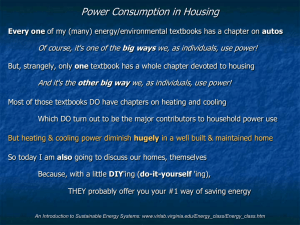 U.S. Power Consumption – Housing