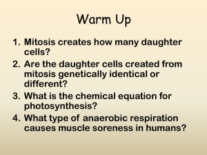 Genetics 2 Notes with Sexual Reproduction Fall 2012