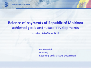 Balance of payments of Republic of Moldova