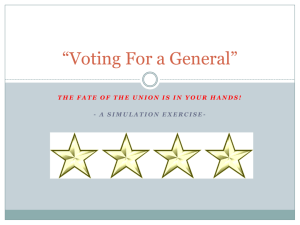 Voting For a General