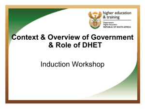 department of basic education - Department of Higher Education