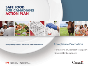 Compliance Promotion - the Canadian Health Food Association