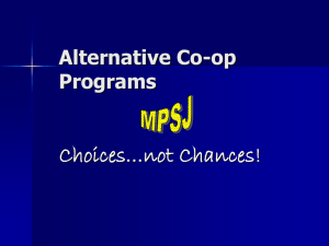 Specialized Co-op Programs