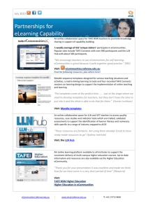 Partnerships for eLearning Capability