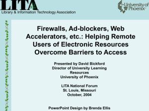 Firewalls, Ad-blockers, Web Accelerators, etc
