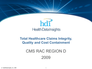 HDI is the leading company in health care claims integrity