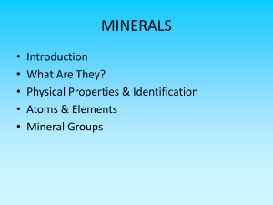 minerals fall 2015