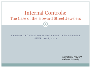 Internal Controls - Trans-European Division of the Seventh