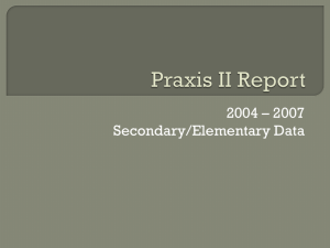 Praxis II - Oncourse