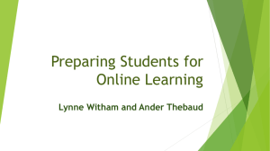 Preparing Students for Online Learning