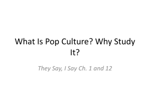 What Is Pop Culture?