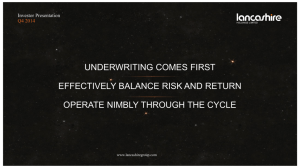 underwriting comes first effectively balance risk