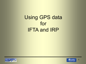 Using GPS data for IFTA and IRP