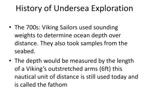 History of Undersea Exploration - Materials Research Laboratory at