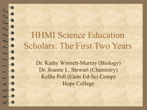 Science Education Scholars