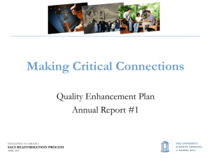Quality Enhancement Plan Annual Update