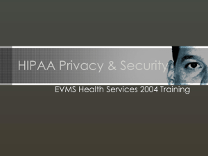 HIPAA Privacy & Security