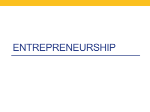 Entrepreneurship PPT