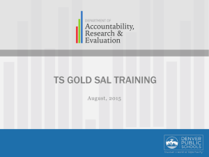 SAL Training Presentation