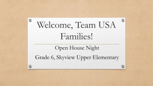 Welcome, Team USA Families!