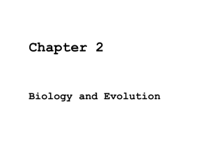 Chapter 2: Evolution and Biology