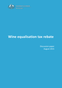 Discussion Paper: Wine Equalisation Tax Rebate