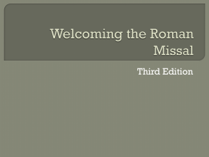 Welcoming the Roman Missal - St. Catherine of Alexandria