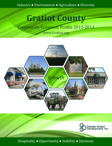 2012 Gratiot County Economic Profile