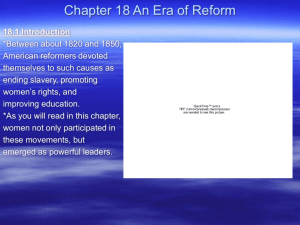 Chapter 18 An Era of Reform - San Juan Unified School District