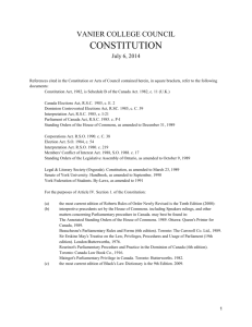 Vanier College Council Constitution