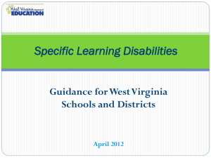 Determining Specific Learning Disability