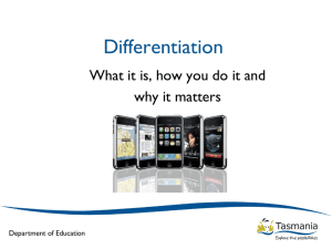 Differentiation ppt for PL-south