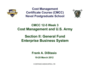 Section II: General Fund Enterprise Business System