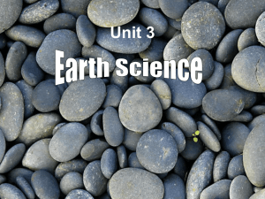 Unit 3 Earth Science..