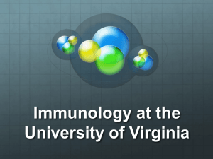 Immunology at the University of Virginia