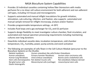 NASA Bioculture System User Survey