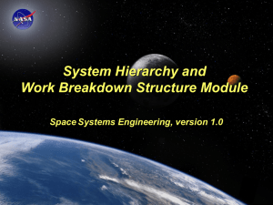 Space Systems Engineering: System Hierarchy Module