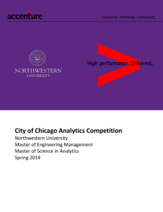 City of Chicago Analytics Competition
