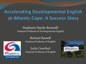 A Success Story - Atlantic Cape Community College