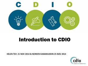 Introduction to CDIO -