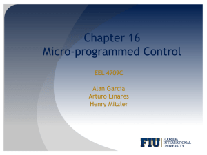 16 Microprogrammed Control