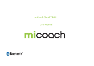 3.2 Downloading the miCoach SMART BALL app