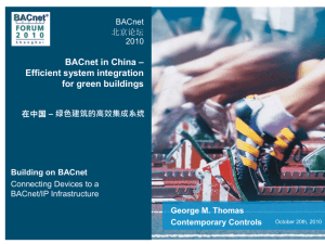 BACnet in China