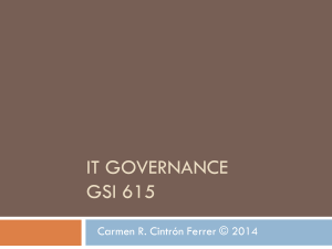 IT Governance GSI 615