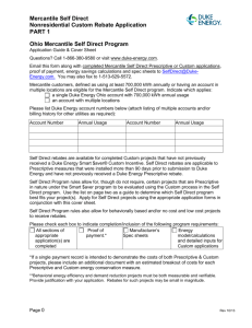 Rebate Application-Part I