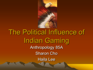 Political Influence and Indian Gaming