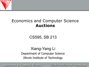 An Auction - Computer Science - Illinois Institute of Technology