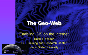 ArcIMS - the GIS TReC at ISU