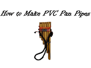 How to Make PVC Pan Pipes - Bulletin Boards for the Music